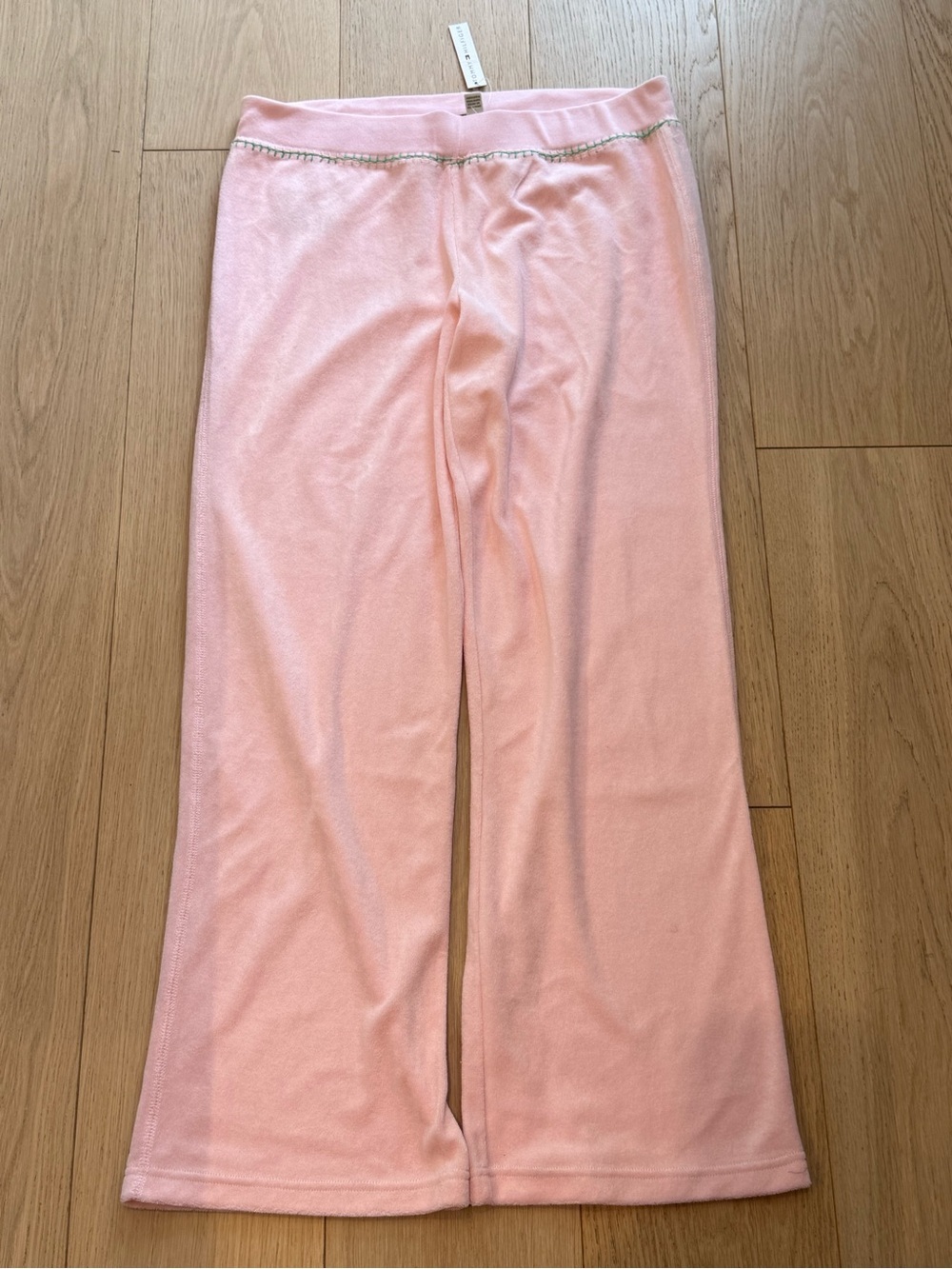 Tommy Hilfiger Pink Velour Lounge Pants | NWT | Size Large Loungewear Juicy Vibe - Picture 2 of 4